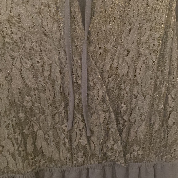 Navy Lace back Hi-Lo Hem Maxi Dress - Picture 7 of 11